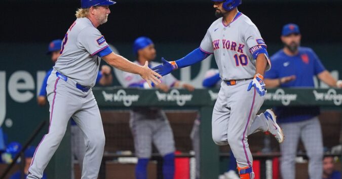 Semien hits tiebreaking HR against old team and Baty adds pinch-hit slam as Mets beat Rangers 7-2