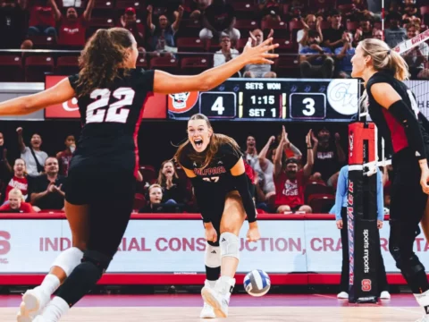 Serves and Efficiency Carry Wolfpack Past Revolutionaries