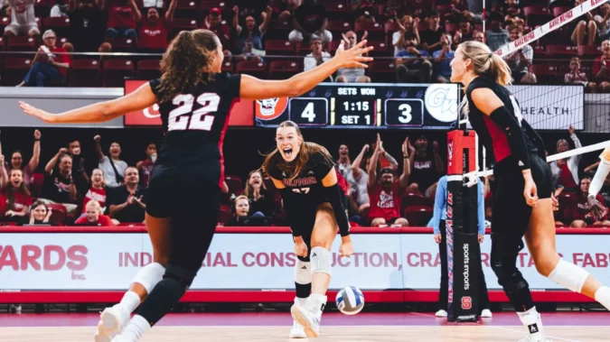 Serves and Efficiency Carry Wolfpack Past Revolutionaries