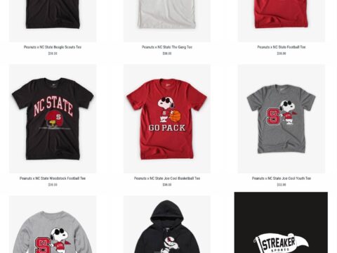Snoopy Is Repping the Wolfpack: Streaker Sports Drops NC State ‘Peanuts’ Collection