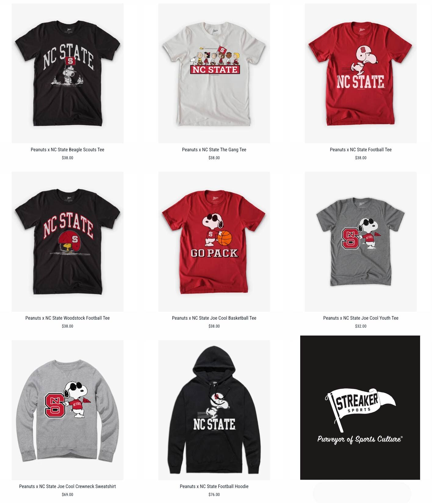 Snoopy Is Repping the Wolfpack: Streaker Sports Drops NC State ‘Peanuts’ Collection Snoopy Is Repping the Wolfpack: Streaker Sports Drops NC State ‘Peanuts’ Collection