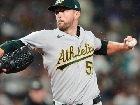 Springs throws 7 shutout innings, Muncy homers as A's beat Mariners 6-2