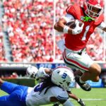 Stockton has 3 TD passes and Frazier runs for 3 scores as No. 3 Georgia beats Tennessee State 63-3