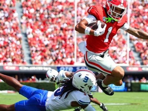 Stockton has 3 TD passes and Frazier runs for 3 scores as No. 3 Georgia beats Tennessee State 63-3