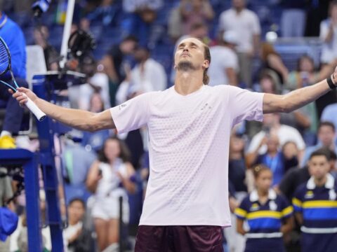 Top-seeded Alexander Zverev rallies just in time to avoid a first-round exit at the US Open