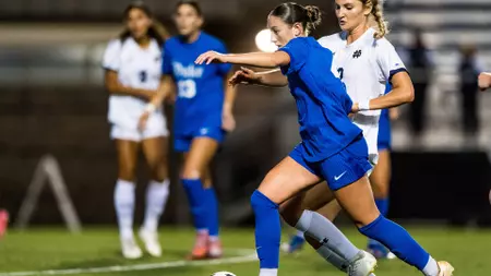 Travers Nets Goal; Blue Devils Draw, 1-1, with No. 15 Notre Dame