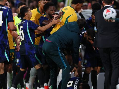 Vinicius Júnior sparks Brazil’s 4-2 win over Australia after sideline scuffle