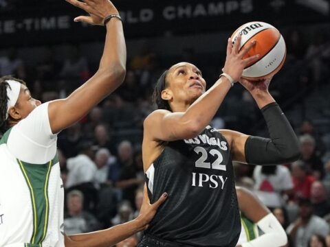 Wilson scores 30 points as the Aces beat the Storm 98-77