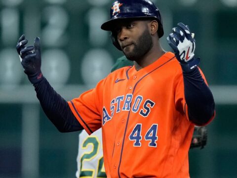 Yordan Alvarez is driving toward a Triple Crown, but he's happiest driving his family's RV