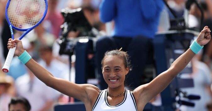 Zheng Qinwen stuns Madison Keys with a spectacular rally at the US Open and Anisimova also loses