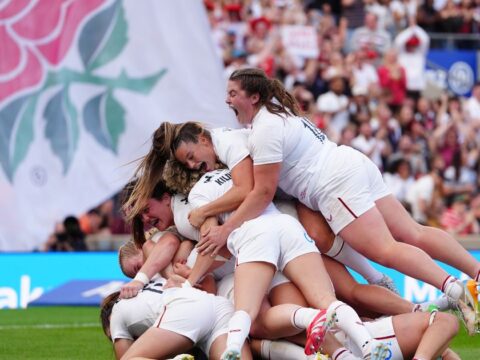 Zoe Harrison’s last-gasp intercept try seals England win over Black Ferns in WXV rugby