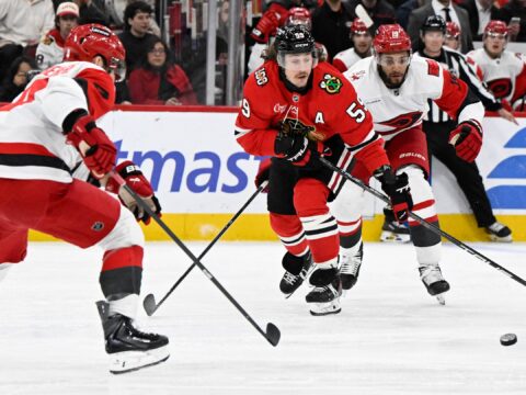 A Windy City clash with the Blackhawks begins a very busy weekend for the Hurricanes