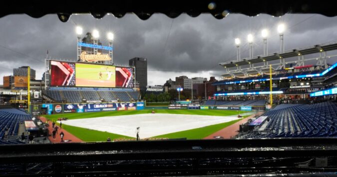 ALCS Game 4 postponed by rain; Rays and Guardians to resume series Saturday