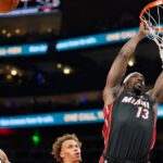 Bam Adebayo passes longtime teammate Udonis Haslem as Heat's career leader in rebounds