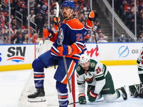 Bouchard scores in OT to lift the Oilers past the Wild, 4-3