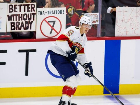 Brady Tkachuk gets ice-cold reception in return to Ottawa with Florida Panthers