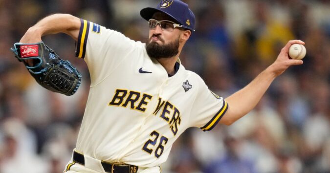 Brewers lefty Aaron Ashby nears postseason scoreless relief record with World Series save