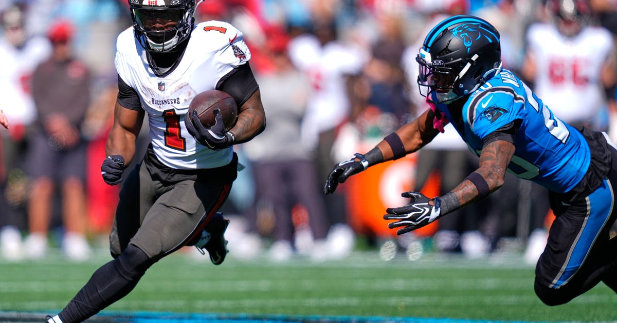 Bucky Irving runs for 2 TDs and Bucs force 4 turnovers in 43-13 rout of Panthers