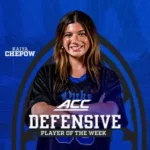 Chepow Tabbed ACC Defensive Player of the Week Chepow Tabbed ACC Defensive Player of the Week