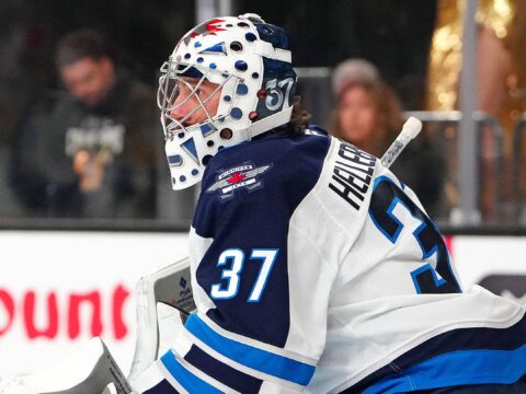 Connor Hellebuyck is not a Carolina Hurricane, but he found a new home in the Metro