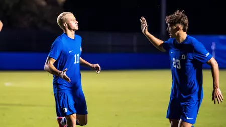 Duke Blanks Greensboro College, 2-0