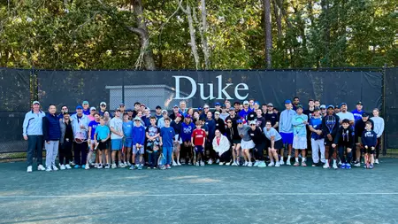 Duke Men’s Tennis Holds Successful Event with Harper’s Home