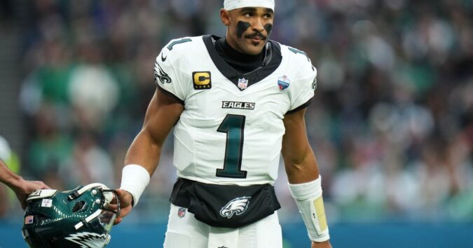 Eagles rule out quarterback Jalen Hurts for Sunday’s game against Carolina with a blood clot