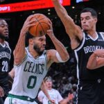Jayson Tatum hits a buzzer-beating jumper in OT to give the Celtics a 125-124 win over the Nets