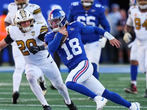 John Harbaugh says no Giants QB decision yet after J.J. McCarthy replaces Jameis Winston