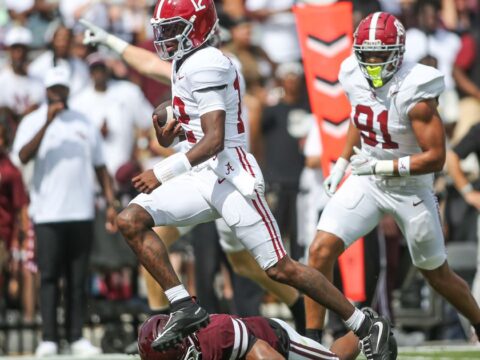 Keelon Russell accounts for 4 TDs as No. 7 Alabama routs No. 16 Mississippi State 56-23