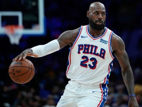 LeBron James is set to open his 24th season in New York when his 76ers visit the Knicks