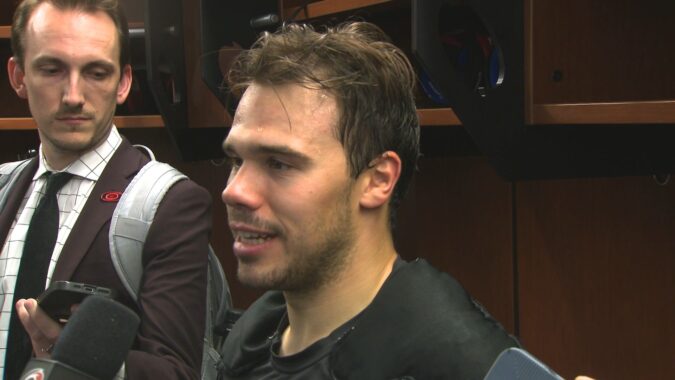 Logan Stankoven on his first career hat trick: A lot of it is confidence and prep