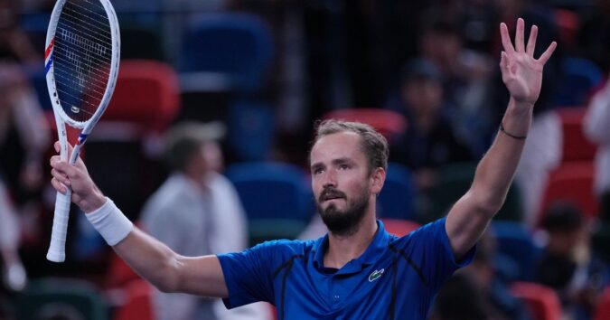 Medvedev beats longtime rival Tsitsipas and advances to Shanghai Masters quarterfinals