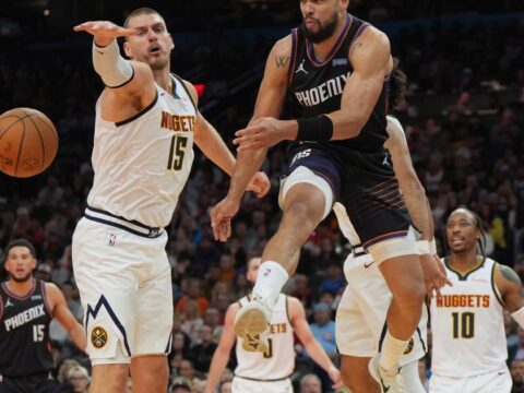 Murray scores 39 points, Braun adds 31 to lead Nuggets over the Suns 127-120 in NBA Cup