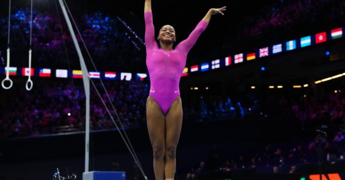 Newly minted all-around champ Skye Blakely adds two more medals at world gymnastics championships