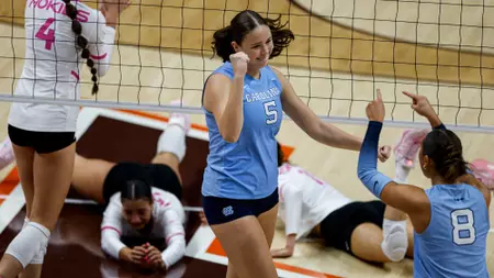 No. 25 Volleyball Sweeps Virginia Tech, 3-0