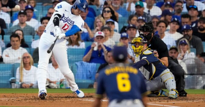 Ohtani hits early 3-run homer but comes up empty late as Dodgers get swept by Brewers in NLCS