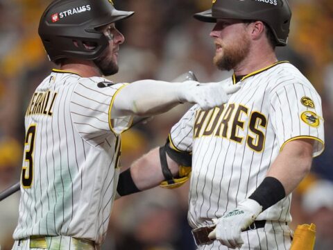 Padres avoid elimination, beat Brewers 4-3 in NLDS Game 3 with Cronenworth’s HR, King’s relief