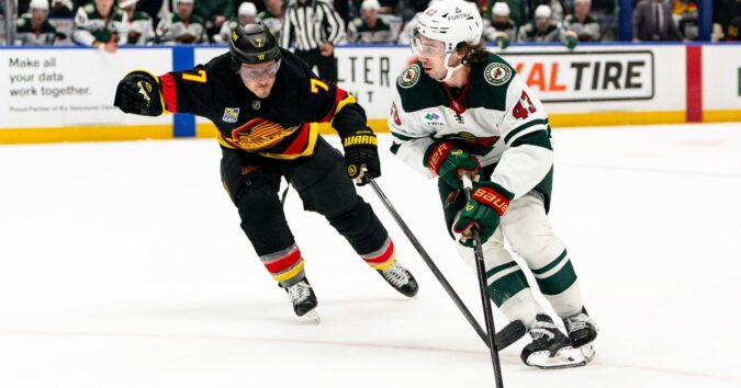Quinn Hughes has a goal and an assist in his Vancouver return in Wild’s 4-2 victory