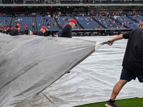 Rays and Guardians to play ALCS Game 3 in afternoon to beat rain. NLCS game also moved up