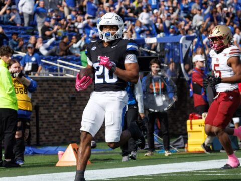 Sheppard runs for five touchdowns and Duke races past Boston College 47-2