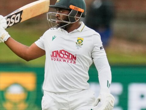Skipper Bavuma’s 179 puts South Africa in control in 2nd test vs Australia