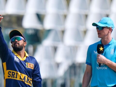 Sri Lanka wins toss, elects to field against England in ODI cricket tri-series