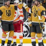 Stone has 3rd-period hat trick in the Golden Knights' 6-2 win over the Flames