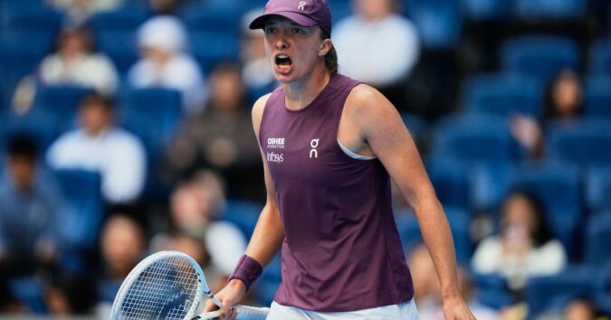 Swiatek surges past 18-year-old Iva Jovic to reach China Open quarterfinals