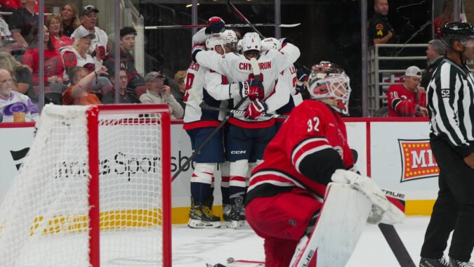 The Hurricanes break their goalless drought but get pummeled by the Capitals at home