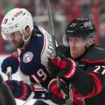 The Hurricanes welcome the Blue Jackets as each team looks for its third win in a row