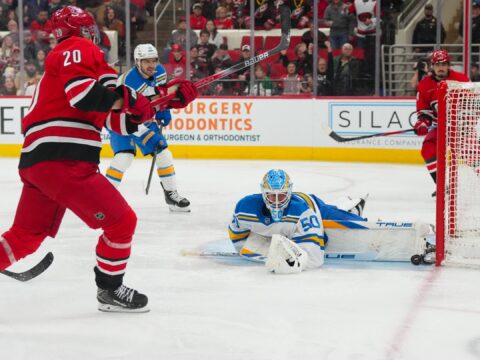 The road trip reaches its end as the Hurricanes look to rebound against the Blues