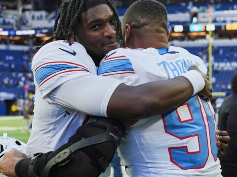 Titans use special teams plays and defense to rally past Colts 26-20 for 1st win of the season