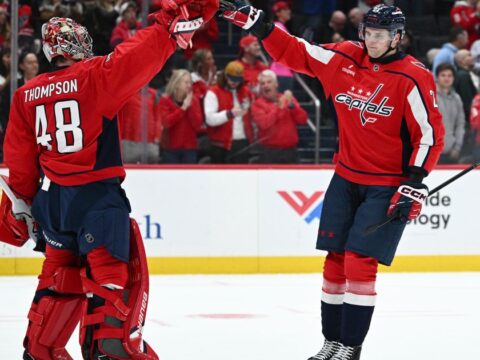Tuch scores 2 more goals, Capitals beat Flyers 5-2